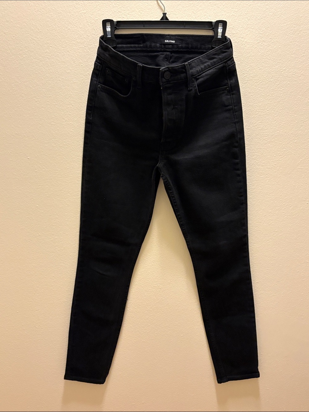 Grlfrnd black denim jeans